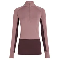 Bluzy sportowe damskie - Bluza damska Icebreaker ZoneKnit™ 260 LS Half Zip Rozmiar: L / Kolor: różowy - miniaturka - grafika 1