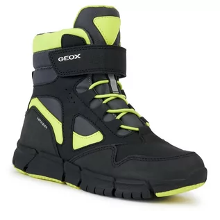 Buty dla chłopców - Śniegowce Geox J Flexyper Boy B Abx J369XB 0CEFU C0802 S Black/Lime - grafika 1