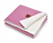 Koce i narzuty dla dzieci - Pepi Zimowy Kocyk 75x100 Wafel Miś - miniaturka - grafika 1