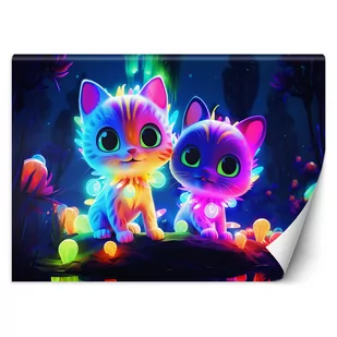 Fototapeta, Śliczne koty neonowe (Rozmiar 200x140) - Fototapety - miniaturka - grafika 1