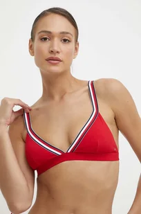 Tommy Hilfiger biustonosz kąpielowy kolor czerwony lekko usztywniona miseczka UW0UW05290 - Stroje kąpielowe - miniaturka - grafika 1