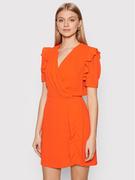 Sukienki - Morgan Sukienka codzienna 221-RGAIA.F Pomarańczowy Regular Fit - miniaturka - grafika 1