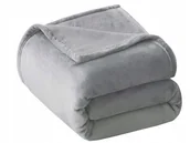 Koce - Koc 200X220 Miękki Puszysty Gładki Szary - miniaturka - grafika 1