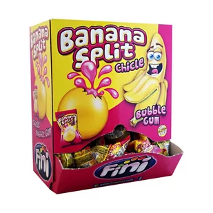 GUMY FINI BANANA SPLIT 200SZT 1KG - Gumy do żucia, lizaki, dropsy - miniaturka - grafika 1