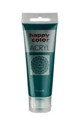 Farby i media malarskie - Happy Color Farba akrylowa, ciemno zielona, 75 ml, - miniaturka - grafika 1