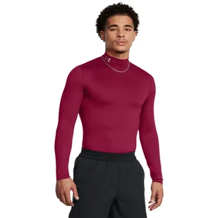 Męski longsleeve treningowy Under Armour UA Cg Elite Mock - czerwony - UNDER ARMOUR - Koszulki sportowe męskie - miniaturka - grafika 1