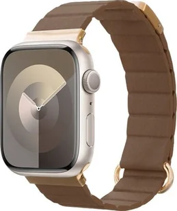 Crong Eclipse - Skórzany pasek magnetyczny Apple Watch 38/40/41/42mm brązowy - Akcesoria do smartwatchy - miniaturka - grafika 1