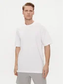 Koszulki sportowe męskie - adidas T-Shirt IR8364 Biały Loose Fit - miniaturka - grafika 1