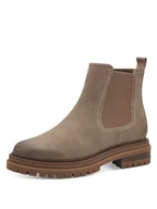 Botki damskie - s.Oliver Botki w kolorze szarobrązowym - miniaturka - grafika 1