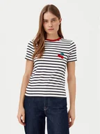 Koszulki i topy damskie - ONLY T-Shirt Heart 15318959 Granatowy Regular Fit - miniaturka - grafika 1