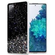 Etui i futerały do telefonów - Pokrowiec Do Samsung Galaxy S20 FE Etui w Czarny z Brokatem Glitter Obudowa Case Cover TPU Cadorabo - miniaturka - grafika 1
