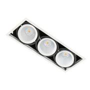 Lampy sufitowe - Italux Vertico Triple 3000K GL7108-3 3X18W 3000K WH+BL Biały czarny Aluminium GL7108-3/3X18W 3000K WH+BL - miniaturka - grafika 1