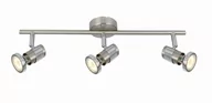 Lampy sufitowe - Emina - listwa 3 płomienna satyna/chrom 827613-07 - miniaturka - grafika 1