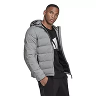 Kurtki męskie - adidas Helionic Mel kurtka męska, ciemnoszary (Dark Grey Heather), L - miniaturka - grafika 1