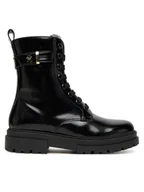 Buty dla dziewczynek - Tommy Hilfiger Trapery Lace-Up Bootie T4A5-34028-1453 S Czarny - miniaturka - grafika 1