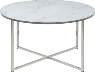 Actona Stolik kawowy Alisma okrągły Silver/Mara ble 114264 - Ławy i stoliki kawowe - miniaturka - grafika 2