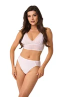 Bielizna nocna - Majtki damskie typu cheeky z koronką kod 201 białe  M - miniaturka - grafika 1