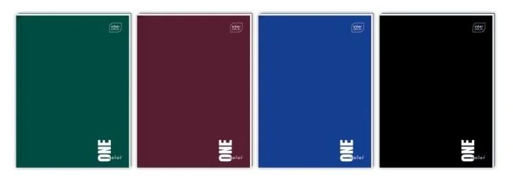 Brulion A4 linia 96 kartek One Color 5 sztuk