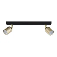 Oprawy, klosze i abażury - Lampa Sufitowa Top Black Gold 5617 2 Pł 2Xgu10 Czarna/Złota - miniaturka - grafika 1