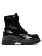 Buty dla dziewczynek - Tommy Hilfiger Kozaki T4A5-33041-1237999 M Czarny - miniaturka - grafika 1