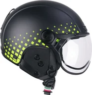 Kaski narciarskie - Zatwierdzony narciarski kask rowerowy CGM 801S EBI TONE Black Matt Fluo Yellow rozmiar XS - miniaturka - grafika 1
