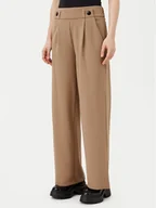 Spodnie damskie - JDY Spodnie materiałowe Geggo 15208430 Brązowy Wide Leg - miniaturka - grafika 1