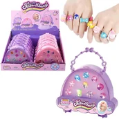 Zabawy w naśladowanie dorosłych - Zestaw piękności pierścionki 10szt Mix - zabawka - miniaturka - grafika 1