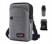 Nerki - Saszetka torba męska na ramię pasek szara - miniaturka - grafika 1