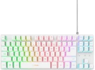 Klawiatury - KEYBOARD USB GXT 833W THADO/TKL ENG WHITE 25894 TRUST - miniaturka - grafika 1