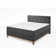 Łóżka - Ciemnoszare łóżko z boxspringiem i schowkiem 160x200 cm Catania - Meise Möbel - miniaturka - grafika 1