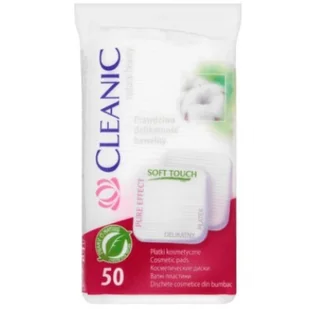 Cleanic Pure Effect, płatki kosmetyczne kwadratowe, 50 szt. - Waciki, płatki i patyczki kosmetyczne - miniaturka - grafika 3