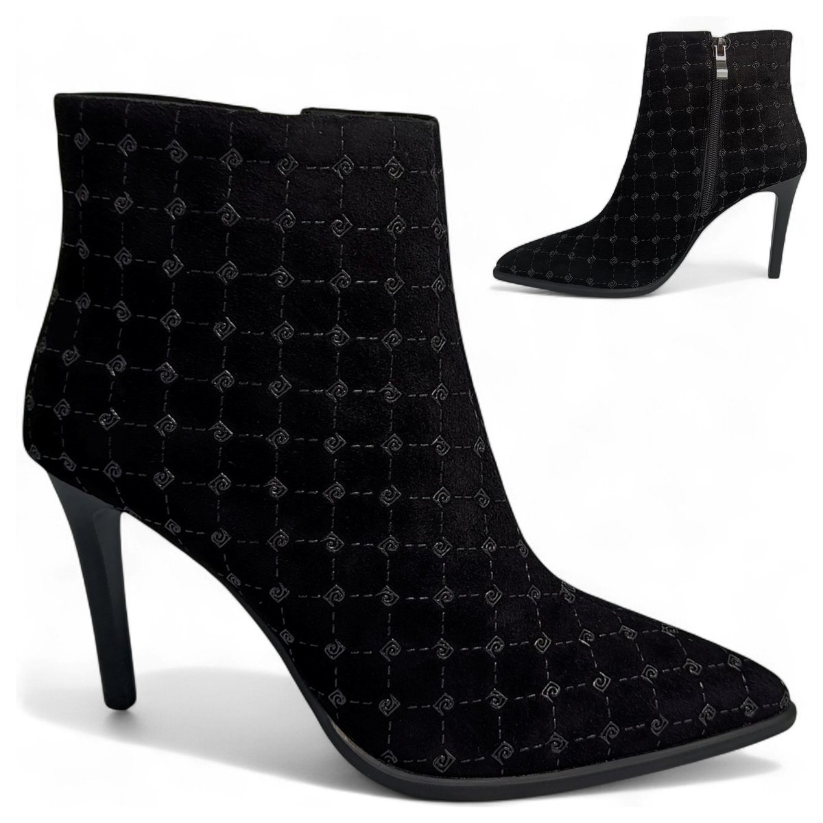 Botki Damskie SKÓRZANE na Szpilce Eleganckie Wsuwane Jesienne Barski 39