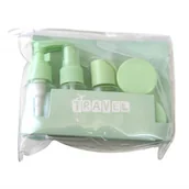 Akcesoria łazienkowe - Zestaw akcesoriów podróżnych Zielony Ks122zie - miniaturka - grafika 1