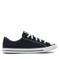 Trampki damskie - Trampki Converse Chuck Taylor All Star Dainty Ox 564982C Czarny - miniaturka - grafika 1