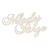 Scrapbooking - EKO-DECO, napis, Młodej Parze, tekturowy - miniaturka - grafika 1