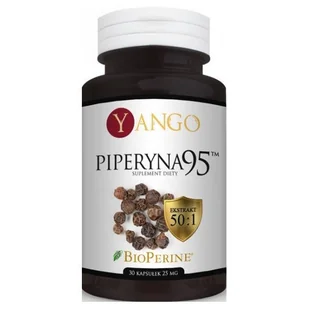 YANGO Piperyna 95 - ekstrakt (30 kapsułek) YANGO 3979-888E6 - Odchudzanie i oczyszczanie - miniaturka - grafika 2