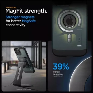 Etui Spigen Tough Armor MagSafe z podstawką na iPhone 15 Pro - zielone - Etui i futerały do telefonów - miniaturka - grafika 11