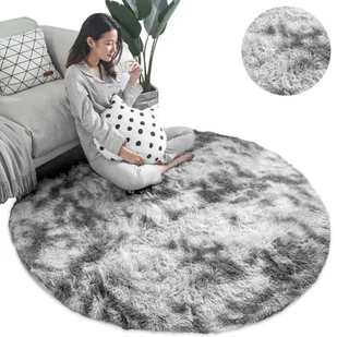 Dywan okrągły Ombre Strado 90x90 OmbreSilver (Jasny Szary) - Dywany - miniaturka - grafika 1