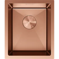 Zlewozmywaki - Mexen Trixo zlewozmywak stalowy 1-komorowy 370 x 440 mm, miedź - 6412371000-65 - miniaturka - grafika 1