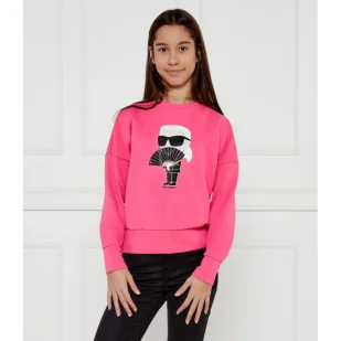 Karl Lagerfeld Kids Bluza Loose fit - Bluzy dla dziewczynek - miniaturka - grafika 1