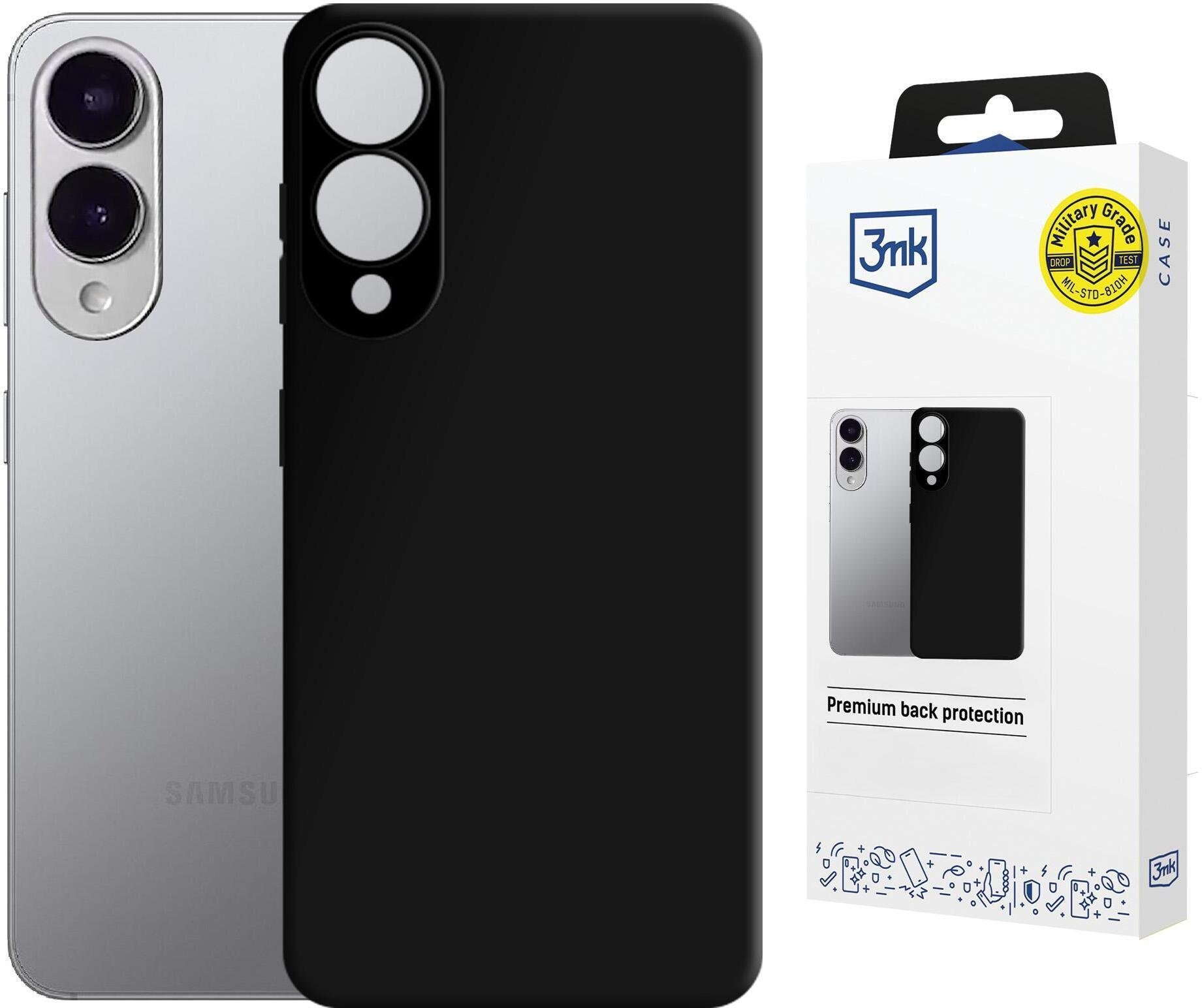 3MK Samsung Galaxy S25 Edge - 3mk Hardy Mellow MagCase Black