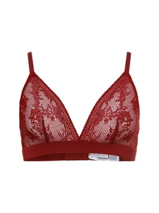 Tommy Hilfiger Biustonosz damski na fiszbinach Kobiety Koronka czerwony jednolity, S - Biustonosze - miniaturka - grafika 1