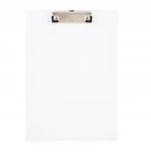 Deski z klipsem - D.rect Clipboard A4 PCV deska - biały - miniaturka - grafika 1