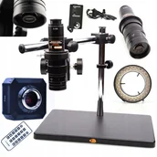 Mikroskopy i lupy - ZESTAW MIKROSKOP CYFROWY DO LUTOWANIA WYSIĘGNIK OŚWIETLACZ + KAMERA ROSFIX - miniaturka - grafika 1