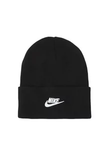 Czapki damskie - Nike FB6528-010 U NK Peak Beanie TC FUT L Czapka z daszkiem Unisex Dorosły Czarny/Biały Rozmiar 1SIZE - grafika 1