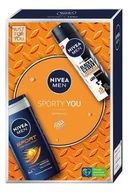 Zestawy kosmetyków damskich - NIVEA MEN Zestaw prezentowy SPORTY YOU, dezodorant 150 ml + żel pod prysznic 250 ml New - miniaturka - grafika 1