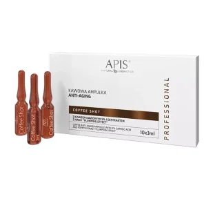 Apis Coffee Shot Kawowa ampułka Anti-Aging z kwasem kawowym i ekstraktem z maku 10x35ml - Serum do twarzy - miniaturka - grafika 1