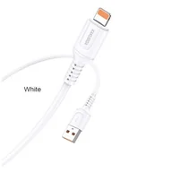 Kable USB - Kabel USB Kakusiga KSC-805 Light 1m 2.4A - BIAŁY - miniaturka - grafika 1