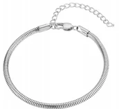 Bransoletki - BRANSOLETKA MODUŁOWA DAMSKA DO CHARMS REGULOWANA STAL CHIRURGICZNA 17,5 CM - miniaturka - grafika 1
