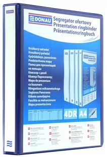 Donau Segregator ofertowy PP A4/4RD/25 niebieski - Szkolne artykuły papiernicze - miniaturka - grafika 1